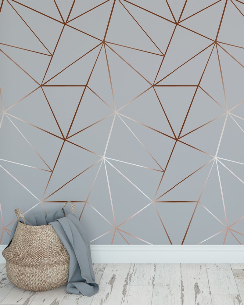 Papel de Parede Zara Elegance Fundo Cinza e Degradê