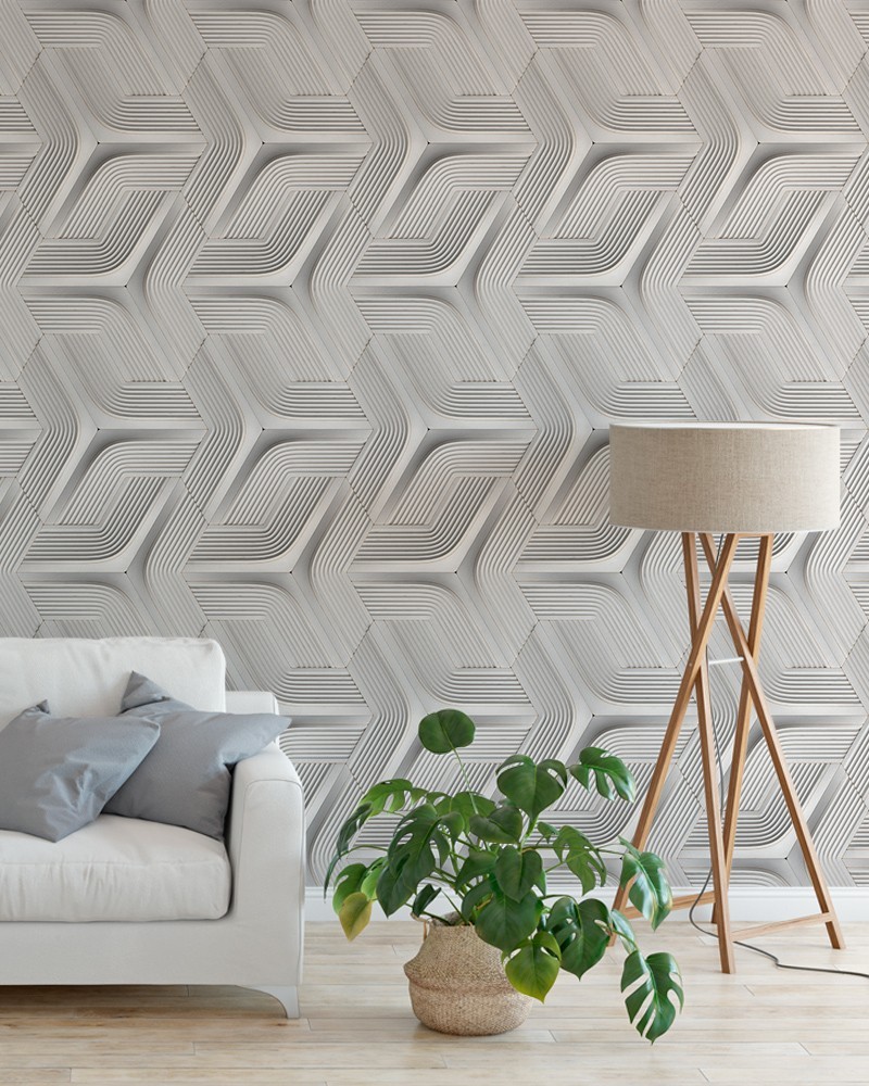 Papel de Parede 3D Gesso Adesivo Autocolante