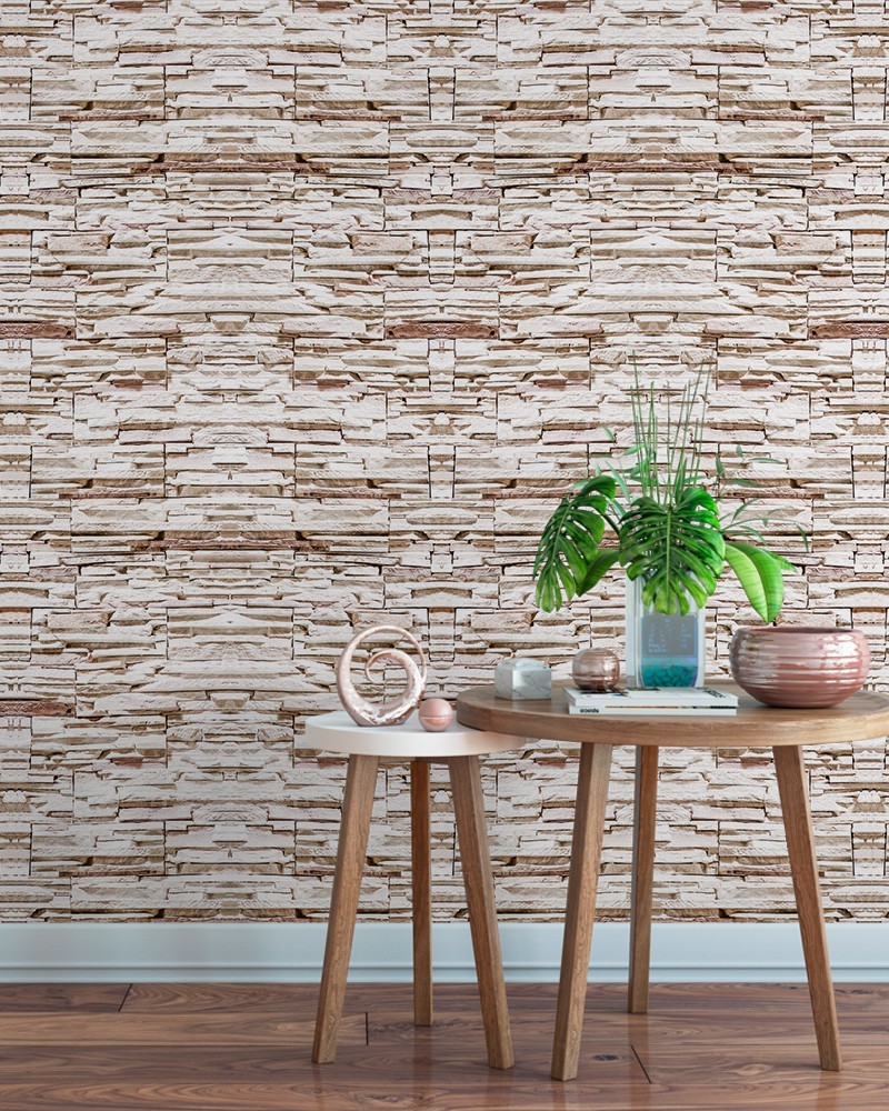Papel de Parede Canjiquinha em Tons Bege