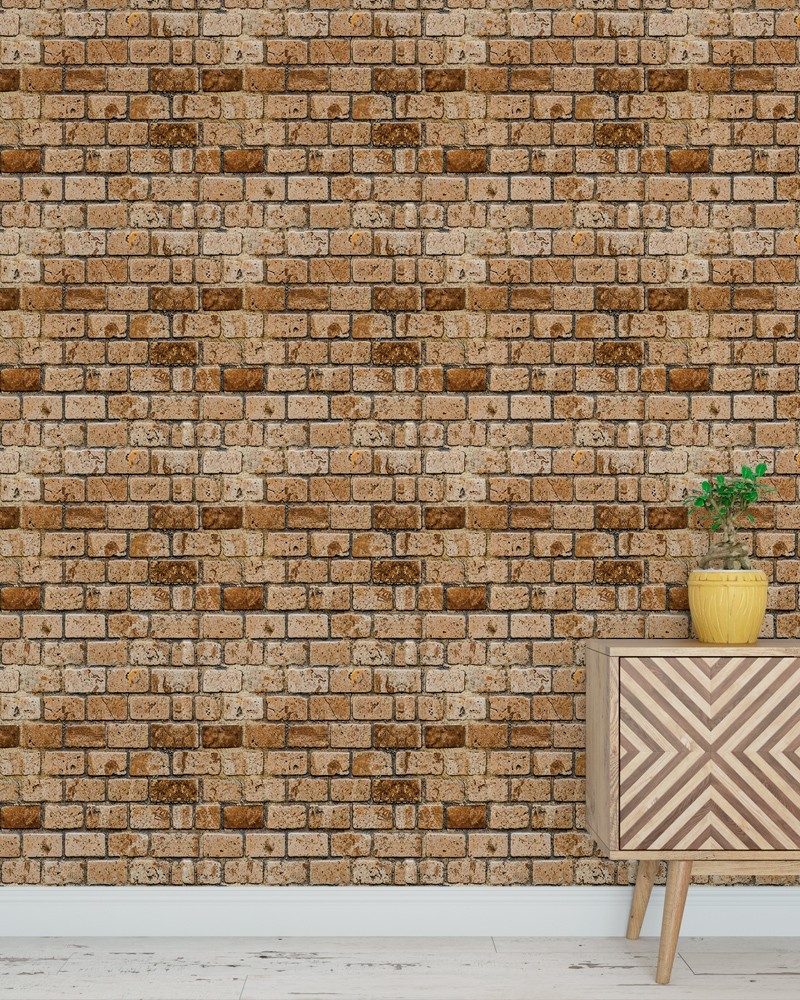 Papel de Parede Tijolo A Vista Rústico